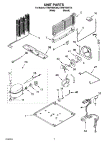 04 - Unit Parts parts for Whirlpool Refrigerator ET8WTMXKT05 from AppliancePartsPros.com
