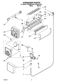 05 - Icemaker Parts parts for Whirlpool Refrigerator ET8GHMXLT03 from AppliancePartsPros.com