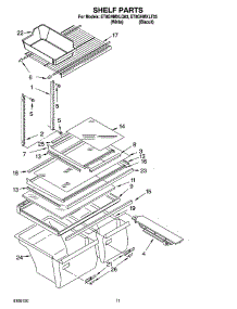 06 - Shelf Parts, Optional Parts parts for Whirlpool Refrigerator ET8GHMXLT03 from AppliancePartsPros.com
