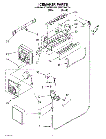 05 - Icemaker Parts parts for Whirlpool Refrigerator ET8WTMXKQ05 from AppliancePartsPros.com