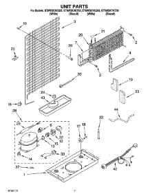 04 - Unit Parts parts for Whirlpool Refrigerator ET6WSKXKQ03 from AppliancePartsPros.com
