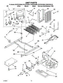 09 - Unit Parts parts for Whirlpool Refrigerator ED2FHEXNQ00 from AppliancePartsPros.com