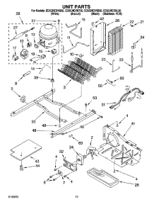 09 - Unit Parts parts for Whirlpool Refrigerator ED5GHEXNT00 from AppliancePartsPros.com