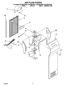 10 - Air Flow Parts parts for Whirlpool Refrigerator ED5GHEXNT00 from AppliancePartsPros.com
