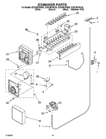 12 - Icemaker Parts, Parts Not Illustrated parts for Whirlpool Refrigerator ED5GHEXNT00 from AppliancePartsPros.com