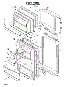 02 - Door Parts parts for Whirlpool Refrigerator ER6AHKXPQ02 from AppliancePartsPros.com