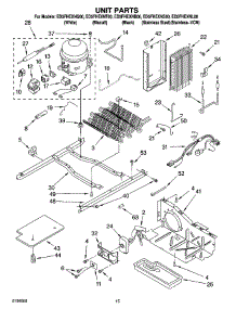 09 - Unit Parts parts for Whirlpool Refrigerator ED5FHEXNS00 from AppliancePartsPros.com