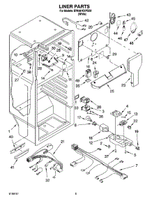 03 - Liner Parts parts for Whirlpool Refrigerator ER6AHKXPQ02 from AppliancePartsPros.com