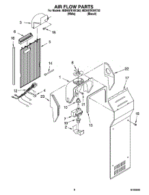04 - Air Flow Parts parts for Whirlpool Refrigerator 8ED0GTKXKQ02 from AppliancePartsPros.com