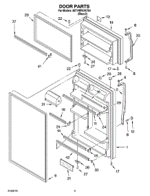 02 - Door Parts parts for Whirlpool Refrigerator 8ET1MTKXKT04 from AppliancePartsPros.com