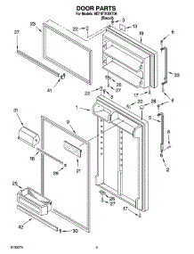 02 - Door Parts parts for Whirlpool Refrigerator 8ET1FTKXKT04 from AppliancePartsPros.com