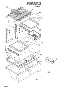 05 - Shelf Parts, Optional Parts parts for Whirlpool Refrigerator 8ET1FTKXKT04 from AppliancePartsPros.com