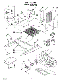 07 - Unit Parts parts for Whirlpool Refrigerator 3KES0GTKNL00 from AppliancePartsPros.com