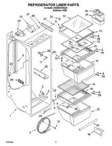 02 - Refrigerator Liner Parts parts for Whirlpool Refrigerator 3KES0GTQNL00 from AppliancePartsPros.com