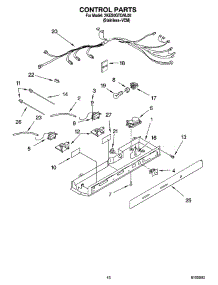 09 - Control Parts parts for Whirlpool Refrigerator 3KES0GTQNL00 from AppliancePartsPros.com