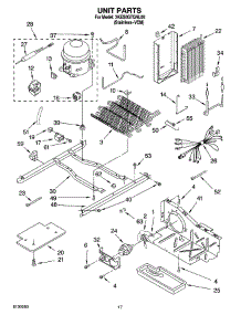 10 - Unit Parts parts for Whirlpool Refrigerator 3KES0GTQNL00 from AppliancePartsPros.com