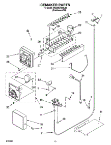 11 - Icemaker Parts, Parts Not Illustrated parts for Whirlpool Refrigerator 3KES0GTQNL00 from AppliancePartsPros.com
