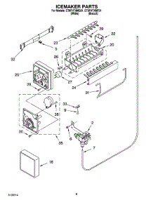 05 - Icemaker Parts parts for Whirlpool Refrigerator ET9FHTXMT01 from AppliancePartsPros.com