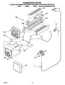 12 - Icemaker Parts, Optional Parts parts for Whirlpool Refrigerator ED2FHEXNB00 from AppliancePartsPros.com