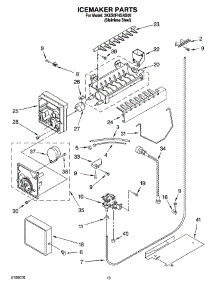 11 - Icemaker Parts, Parts Not Illustrated parts for Whirlpool Refrigerator 3KES0FHGNS00 from AppliancePartsPros.com