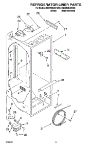 02 - Refrigerator Liner Parts parts for Whirlpool Refrigerator 6GD25DCXHW06 from AppliancePartsPros.com