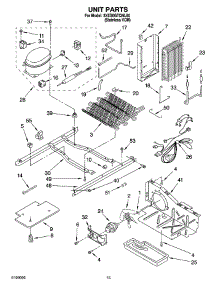 09 - Unit Parts parts for Whirlpool Refrigerator 3XES0GTQNL00 from AppliancePartsPros.com