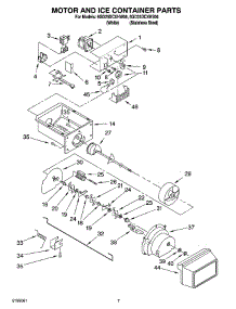 05 - Motor And Ice Container Parts parts for Whirlpool Refrigerator 6GD25DCXHW06 from AppliancePartsPros.com