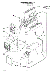 10 - Icemaker Parts parts for Whirlpool Refrigerator 3XES0GTQNL00 from AppliancePartsPros.com