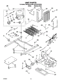09 - Unit Parts parts for Whirlpool Refrigerator 6GD25DCXHS06 from AppliancePartsPros.com