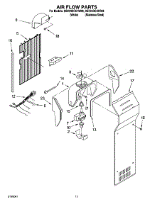 10 - Air Flow Parts parts for Whirlpool Refrigerator 6GD25DCXHS06 from AppliancePartsPros.com