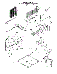 04 - Unit Parts parts for Whirlpool Refrigerator ET9FHTXMQ01 from AppliancePartsPros.com
