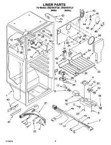 03 - Liner Parts parts for Whirlpool Refrigerator ER8AHKXPL01 from AppliancePartsPros.com