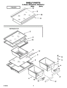 05 - Shelf Parts, Optional Parts parts for Whirlpool Refrigerator ER8AHKXPL01 from AppliancePartsPros.com