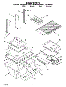 03 - Shelf Parts parts for Whirlpool Refrigerator GR9SHKXMT01 from AppliancePartsPros.com