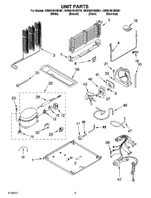 05 - Unit Parts parts for Whirlpool Refrigerator GR9SHKXMT01 from AppliancePartsPros.com