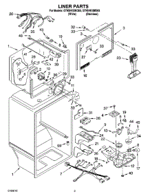 02 - Liner Parts parts for Whirlpool Refrigerator GT9SHKXMS03 from AppliancePartsPros.com