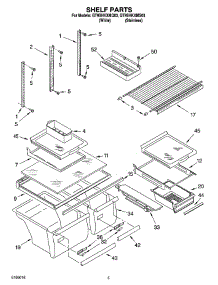 03 - Shelf Parts parts for Whirlpool Refrigerator GT9SHKXMS03 from AppliancePartsPros.com
