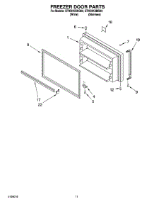 06 - Freezer Door Parts parts for Whirlpool Refrigerator GT9SHKXMS03 from AppliancePartsPros.com