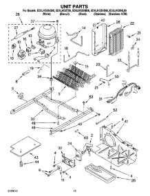 09 - Unit Parts parts for Whirlpool Refrigerator ED5LHGXNB00 from AppliancePartsPros.com