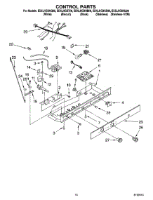 11 - Control Parts parts for Whirlpool Refrigerator ED5LHGXNB00 from AppliancePartsPros.com