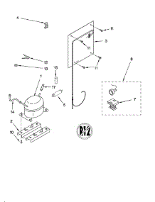 Unit parts for Whirlpool Refrigerator EL5WTRXMB00 from AppliancePartsPros.com