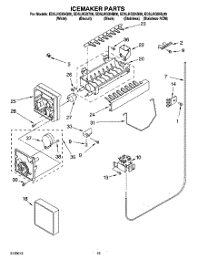 12 - Icemaker Parts, Optional Parts parts for Whirlpool Refrigerator ED5LHGXNQ00 from AppliancePartsPros.com