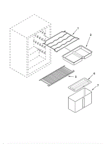 Shelf parts for Whirlpool Refrigerator EL5WTRXMS00 from AppliancePartsPros.com