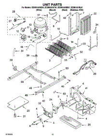 09 - Unit Parts parts for Whirlpool Refrigerator ED2NHAXNB01 from AppliancePartsPros.com