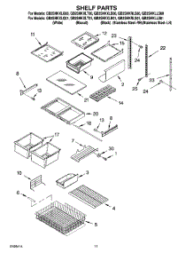 07 - Shelf Parts, Optional Parts parts for Whirlpool Refrigerator GB2SHKRLS01 from AppliancePartsPros.com