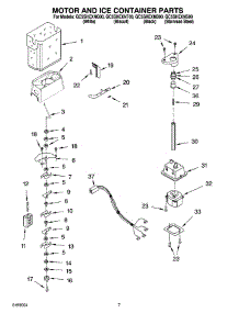 05 - Motor And Ice Container Parts parts for Whirlpool Refrigerator GC5SHEXNS00 from AppliancePartsPros.com