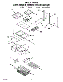 07 - Shelf Parts, Literature And Optional Parts parts for Whirlpool Refrigerator GB9SHKXLB01 from AppliancePartsPros.com