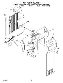 10 - Air Flow Parts parts for Whirlpool Refrigerator ED5NHEXNB00 from AppliancePartsPros.com