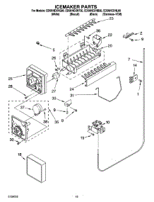 12 - Icemaker Parts, Parts Not Illustrated parts for Whirlpool Refrigerator ED5NHEXNB00 from AppliancePartsPros.com