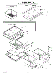 06 - Shelf Parts, Optional Parts parts for Whirlpool Refrigerator ER8MHMXMQ01 from AppliancePartsPros.com